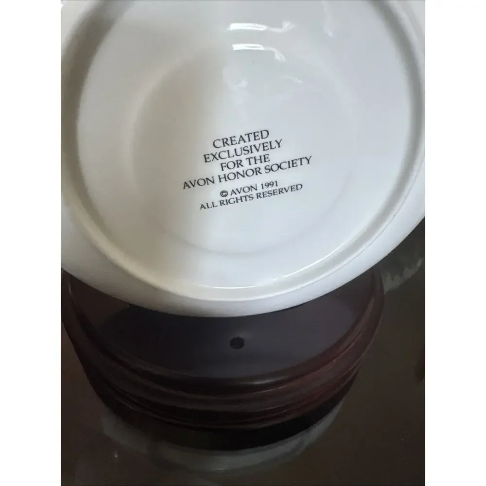 Honor Society Mrs. P.F.E. Albee 1991 Commemorative Tea Cup & Saucer Set (no box)